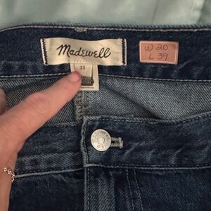 Madewell Long Denim skirt Size 18